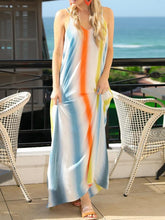 Load image into Gallery viewer, Spaghetti-Strap Sexy Backless Stripe Beach Long Dress