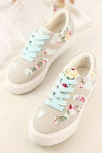 Load image into Gallery viewer, Women s Simple Preppy Style Floral Sneakers