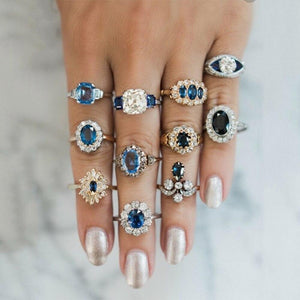 Retro Alloy Finger Rings Jewelry