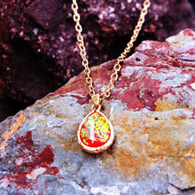 Load image into Gallery viewer, Natural Lava Gem Stone Necklace Colorful