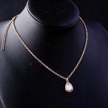 Load image into Gallery viewer, Natural Lava Gem Stone Necklace Colorful