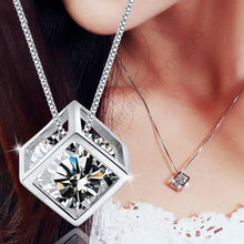 Load image into Gallery viewer, Geometric Squre Figure Pendant Necklace For Female