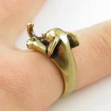 Load image into Gallery viewer, Vintage Boho Chic Mid Finger Elephant Ring