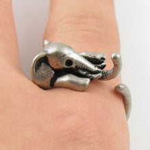 Load image into Gallery viewer, Vintage Boho Chic Mid Finger Elephant Ring