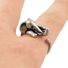 Load image into Gallery viewer, Vintage Boho Chic Mid Finger Elephant Ring