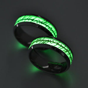 Luminous Ring Fluorescent Glowing Finger Rings Fashion Jewelry