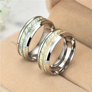Luminous Ring Fluorescent Glowing Finger Rings Fashion Jewelry