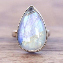 Load image into Gallery viewer, Moonstone Vintage Water Drop White Stone Female Fashion Ring