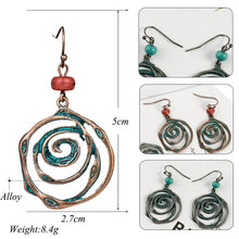 Load image into Gallery viewer, Unique bohemian  ethnic vintage hanging earrings for women