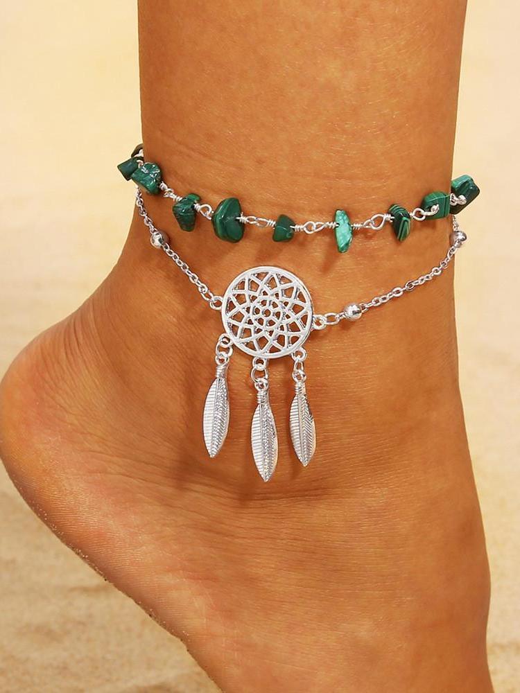Boho Beach Section Beads Foot Chain Jewelry Anklet