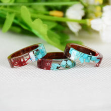Load image into Gallery viewer, Boho Design Handmade Vintage Colorful Stone Inside Transparent Ring