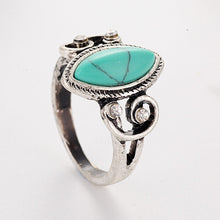 Load image into Gallery viewer, Retro Green Stone Rings for Women Wedding Ring Jewelry