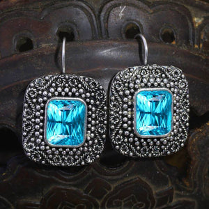 Vintage Zircon Dangle Earrings for Women