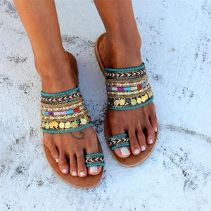 Summer Coin Beach Women Slippers Flip Flops Sandals