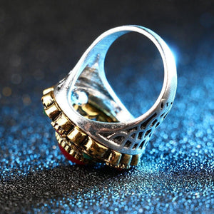 Unique Vintage Wedding Turkey Crystal Jewelry Rhinestone Ring