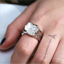 Load image into Gallery viewer, Creative Irregular Exaggerated Hip Hop Gothic Raw Natural Stone Ring