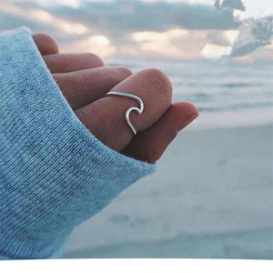 Simple Metal Cross Border Slender Shape Tail Ring