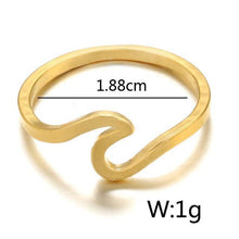 Load image into Gallery viewer, Simple Metal Cross Border Slender Shape Tail Ring