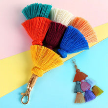 Load image into Gallery viewer, Bohemian Handmade Tassel Keychain Hanging Decor Pendant