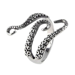 Adjustable Punk Octopus Catch Ring Opening Rings