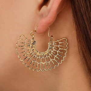 Bohemia jewelry Basket buckle earring-2
