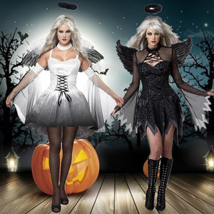 Halloween Angel Demon Cosplay Costume Dress