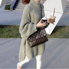 Load image into Gallery viewer, Turtleneck Split Hem Knitted Pullover Sweaters