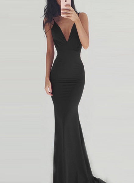 Women s Elegant V Neck Sleeveless Backless Maxi Prom Dress