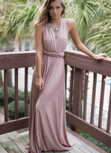 Load image into Gallery viewer, Elegant V Neck Sleeveless Backless Long Prom Dress